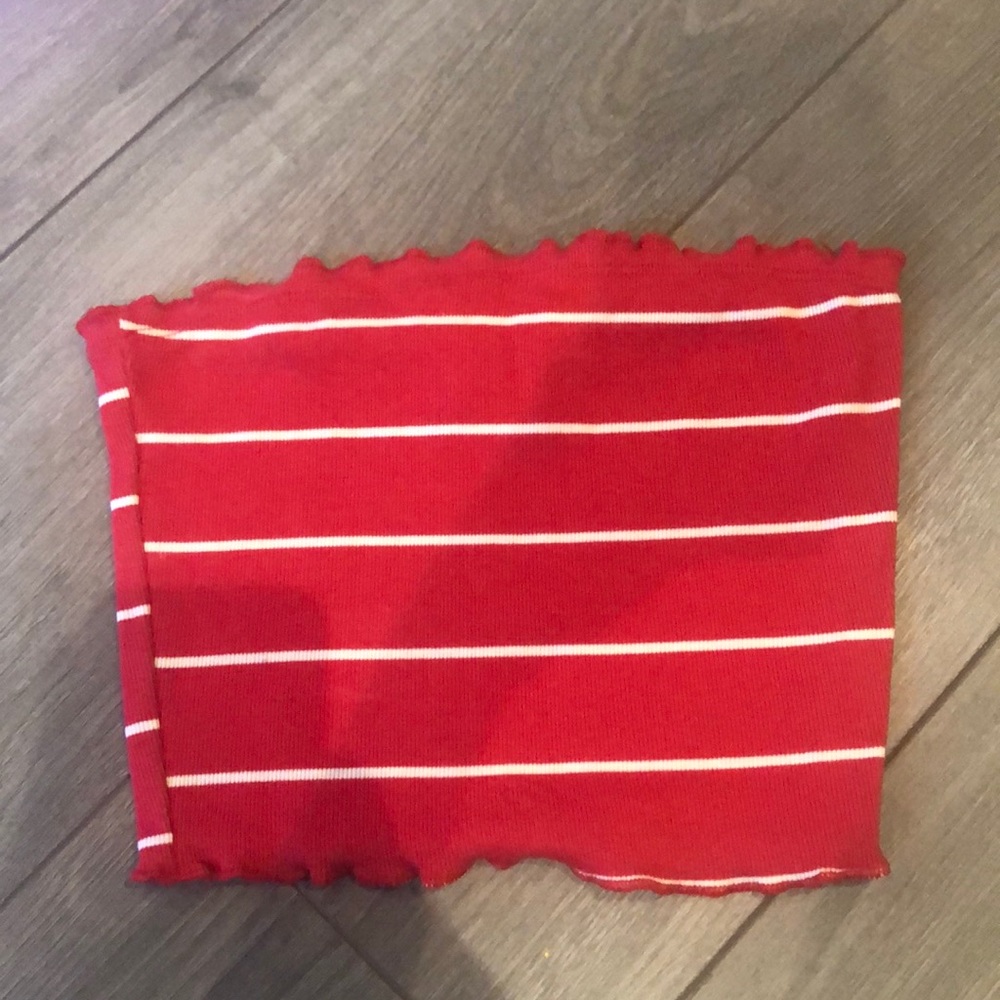 Tillys Red and White Tub Top